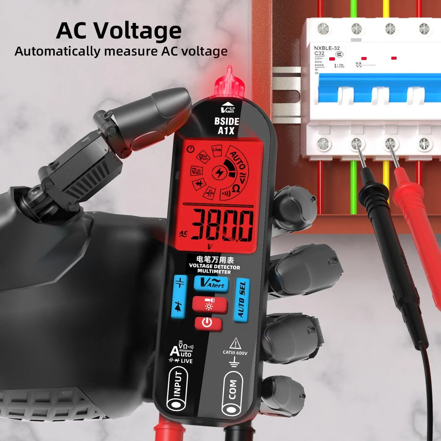 VIVI A1X Rechargeable Digital Multimeter DC AC Voltmeter - Image 4
