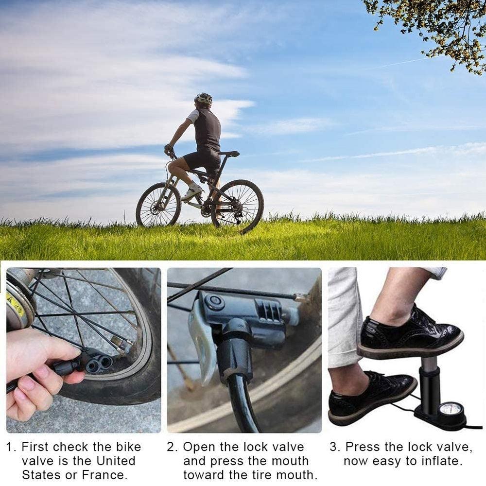 VIVI Bike Pump Bike Foot Portable Pump - Image 12
