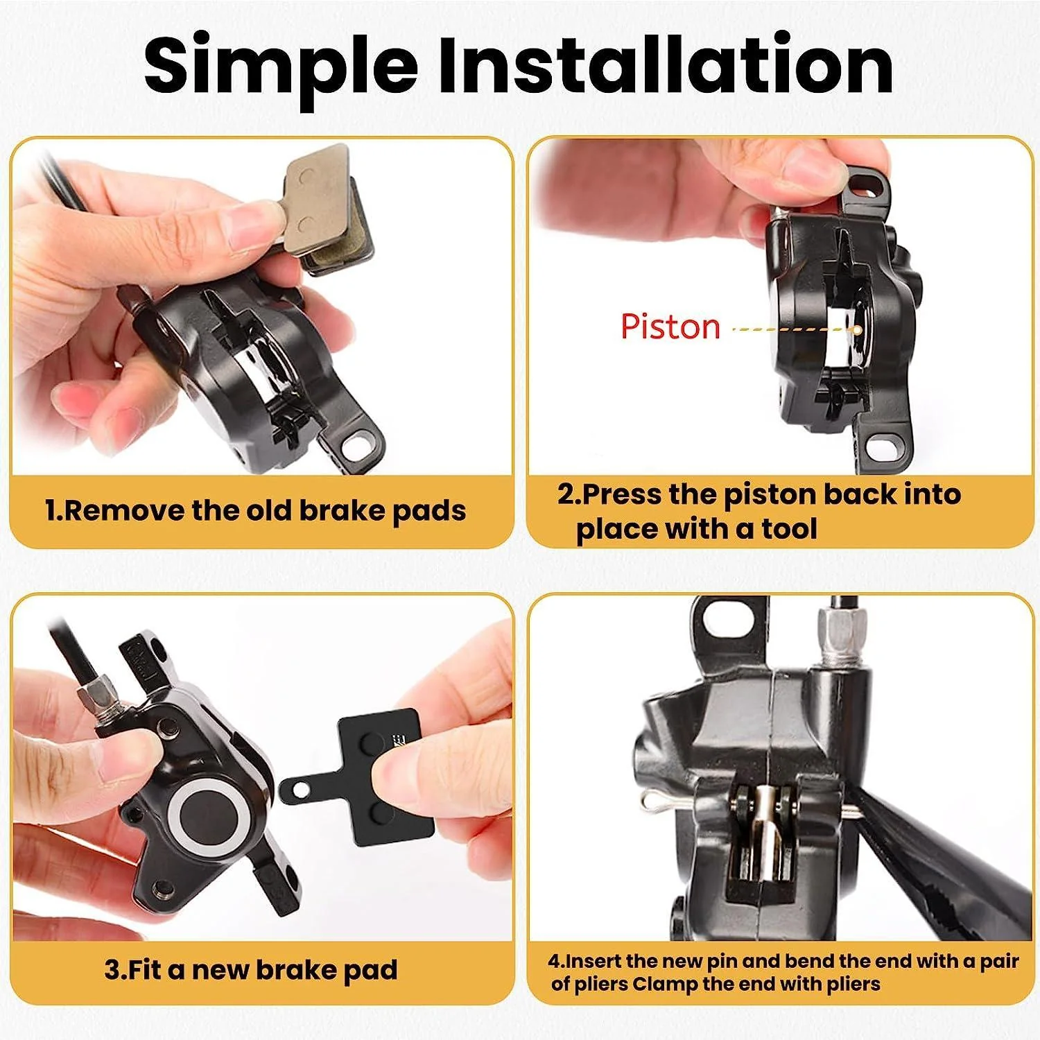 VIVI Bike Semi-Metal Disc Brake Pads - Image 9