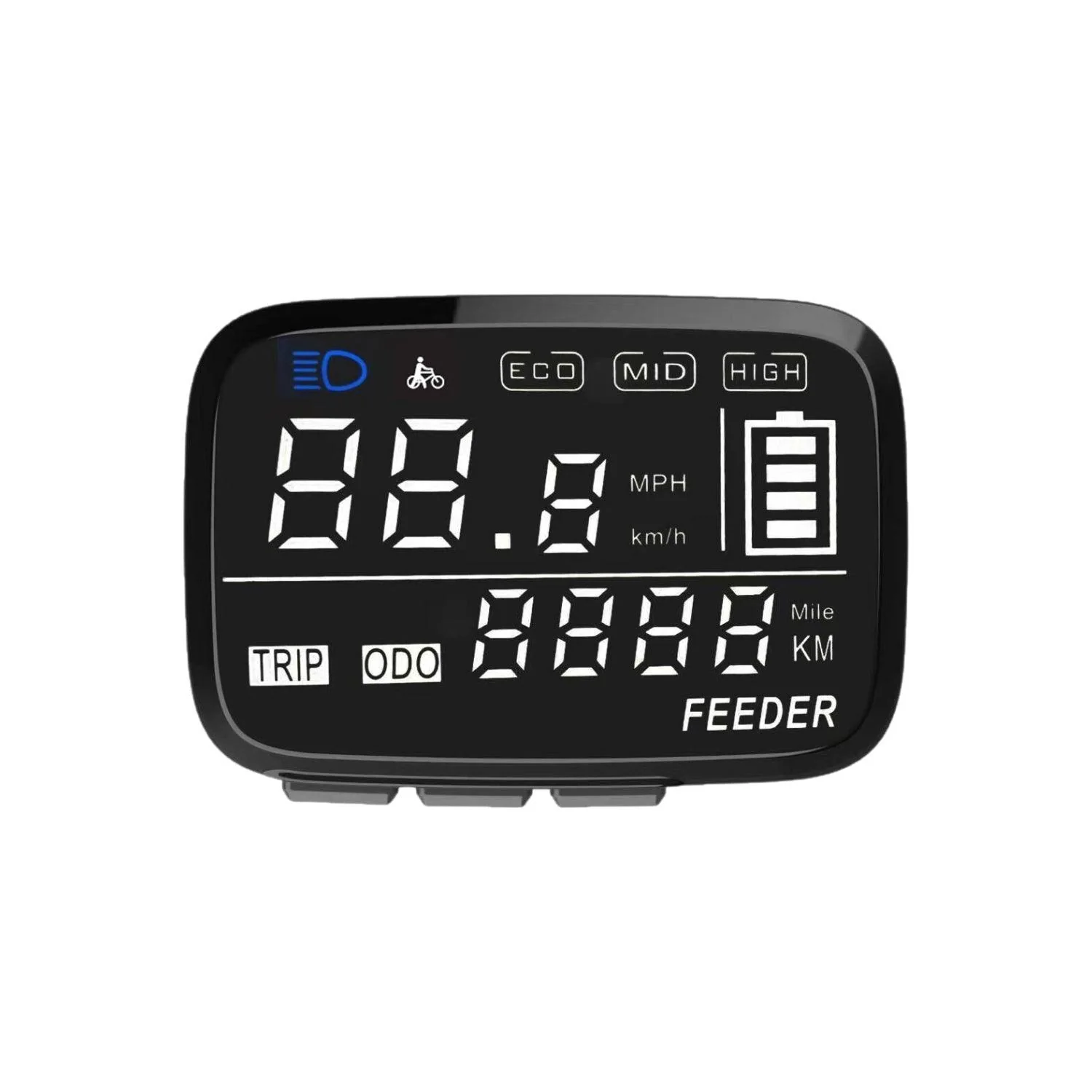 VIVI Electric Bike 48V 08N LCD Display Meters For Gopina Ebike - Image 3