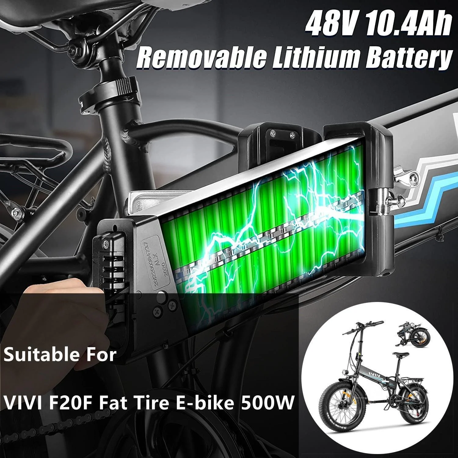 VIVI Electric Bike Battery For F20F Ebike - Image 4