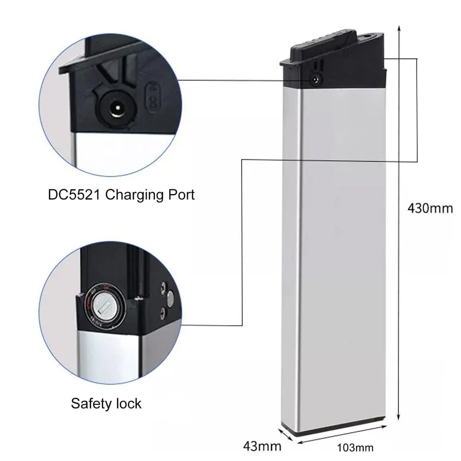 VIVI Electric Bike Battery For F20F Ebike - Image 6