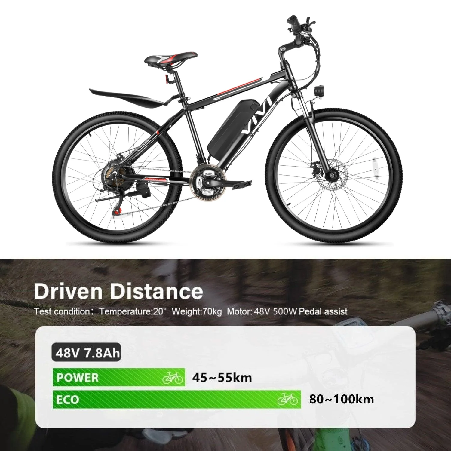 VIVI Electric Bike Battery For M026SHUL Ebike - Image 7