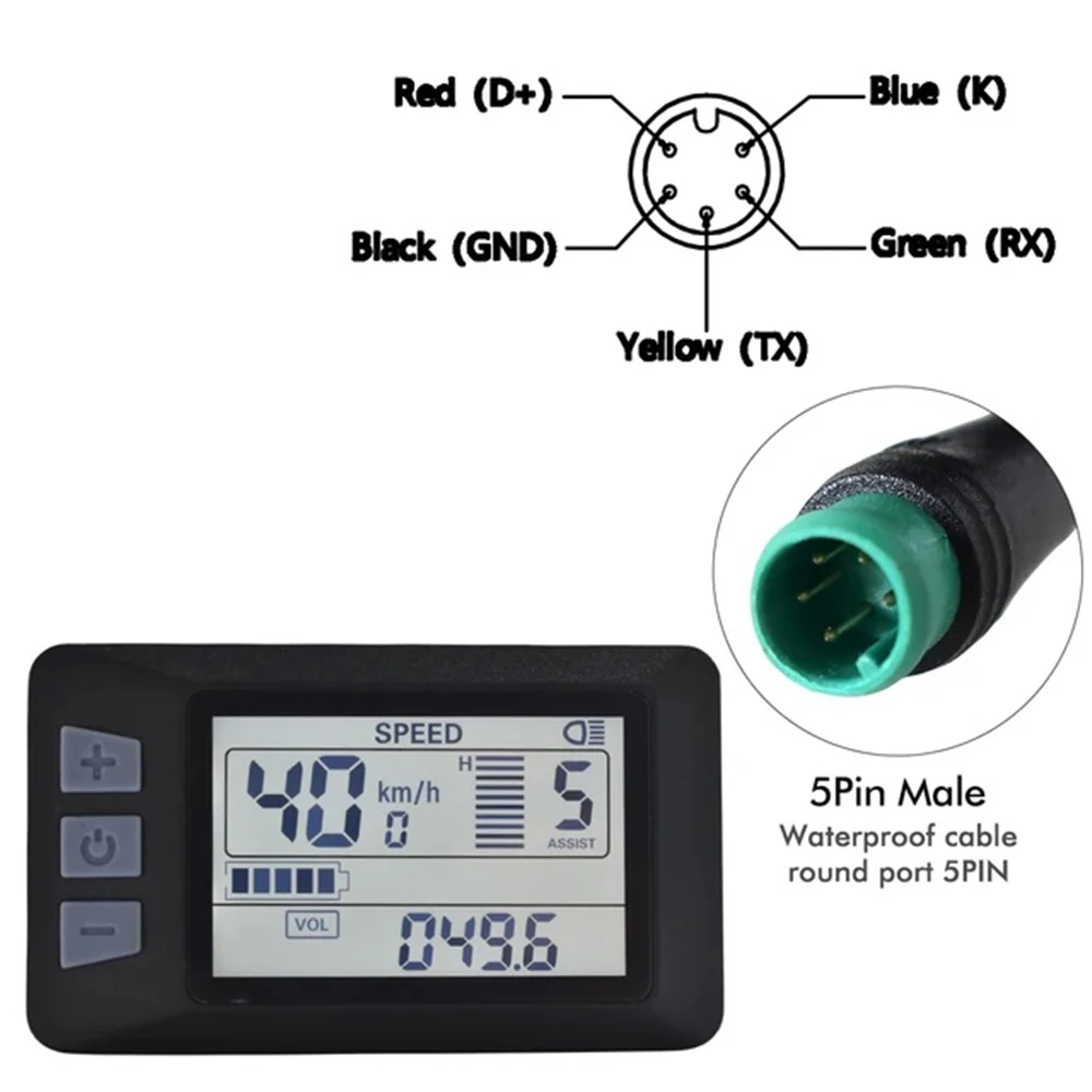 VIVI Electric Bike Computer 48V P3H LCD Display Meters - Image 11