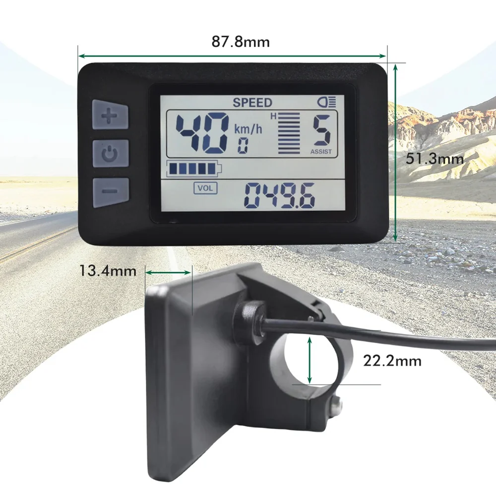 VIVI Electric Bike Computer 48V P3H LCD Display Meters - Image 13