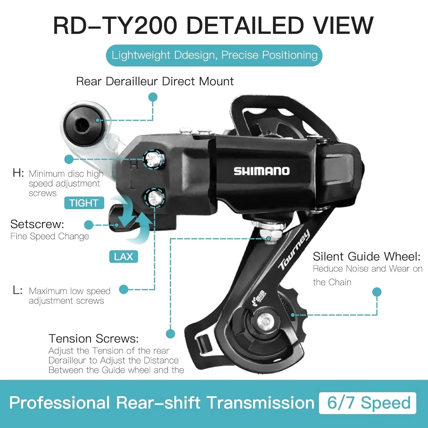 VIVI Electric Bike Derailleur Rear Derailleurs - Image 21