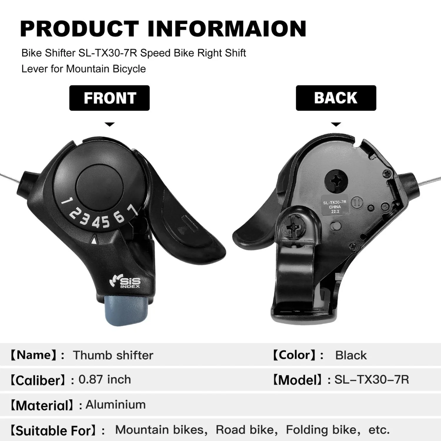 VIVI Electric Bike Shifter SL-TX30 Thumb Shifters - Image 20