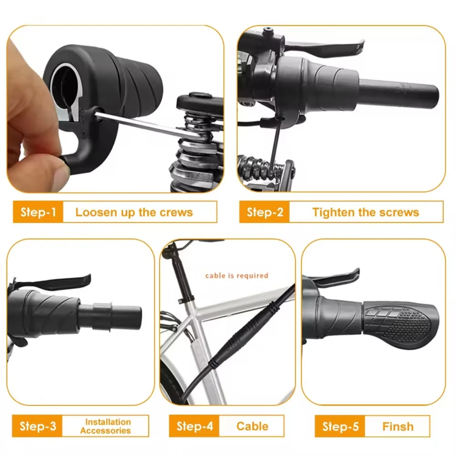 VIVI Electric Bike Twist Throttle Grip Set - Image 10
