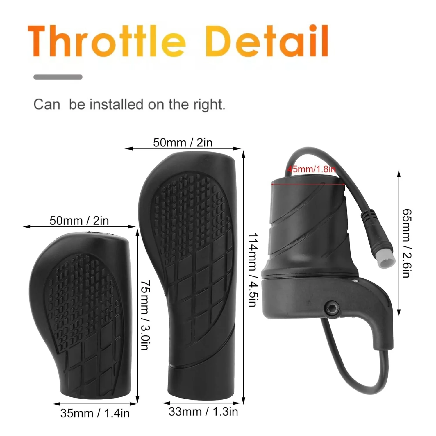 VIVI Electric Bike Twist Throttle Grip Set - Image 11