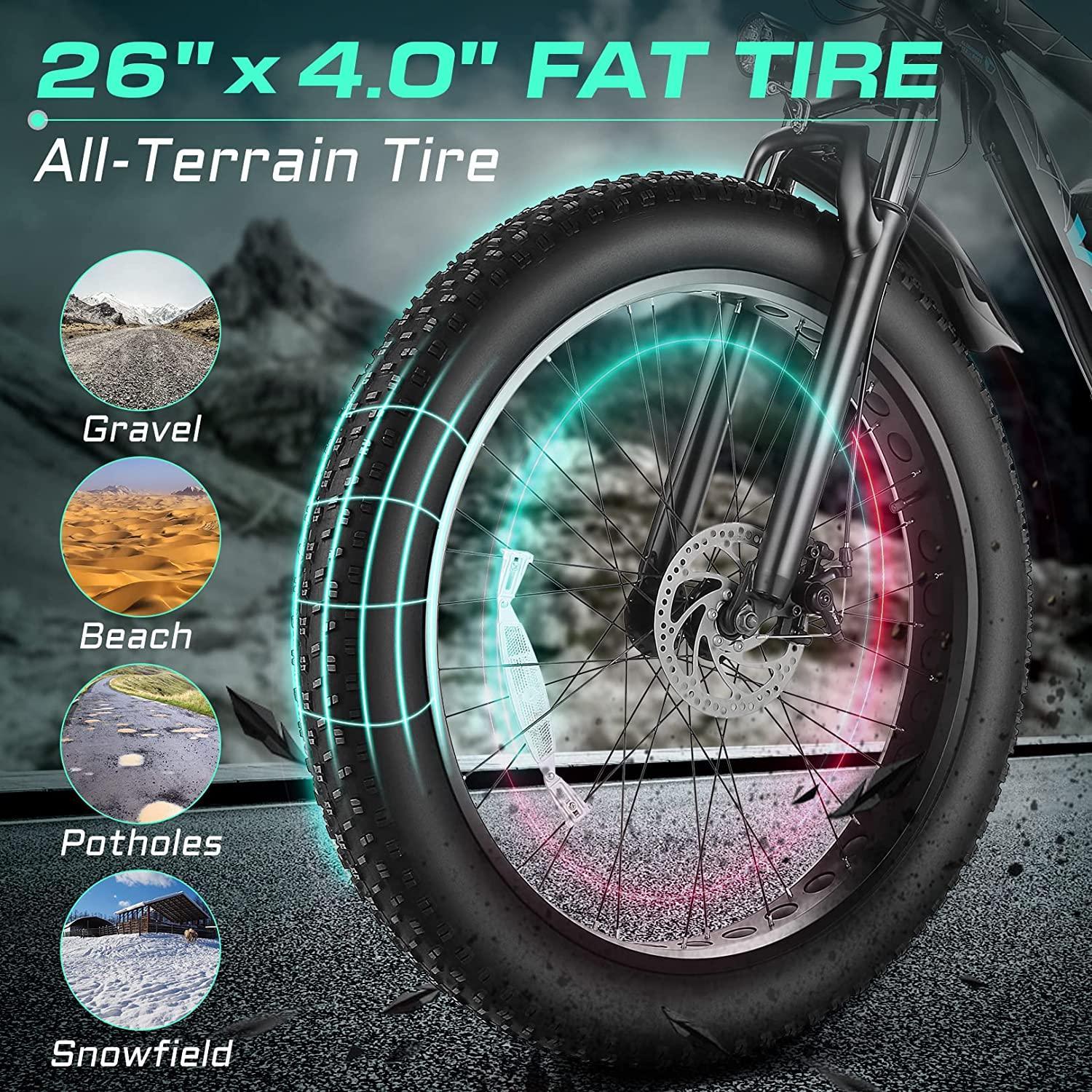 VIVI F26FUL Electric Bike Long Range Fat Tire Electric Bike SGS Certified to UL2849 - Image 6