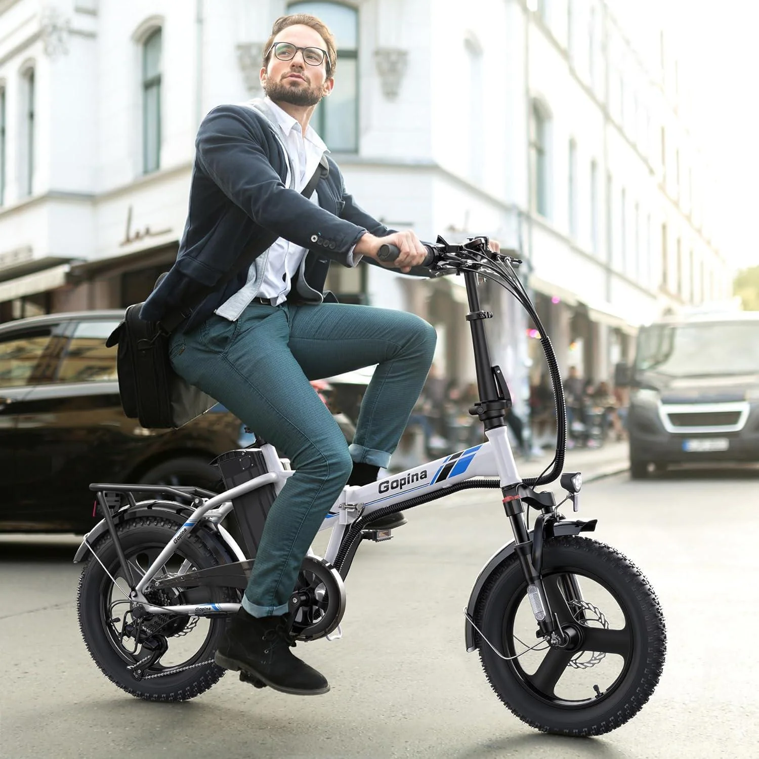 VIVI Gopina Electric Bike 3.0" Fat Tire Folding Electric Bike SGS Certified to UL2849 - Image 10