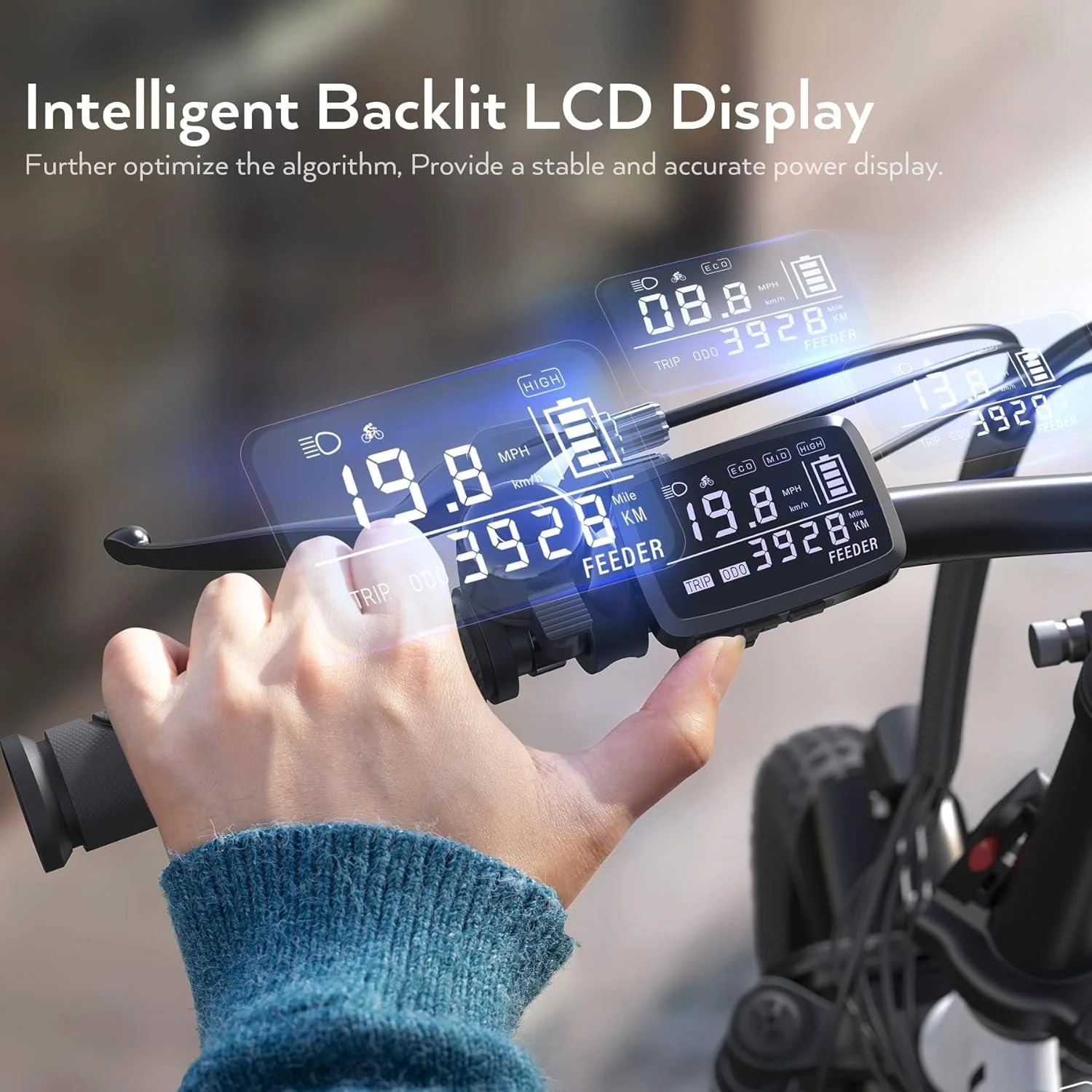 VIVI Gopina Electric Bike 3.0" Fat Tire Folding Electric Bike SGS Certified to UL2849 - Image 8