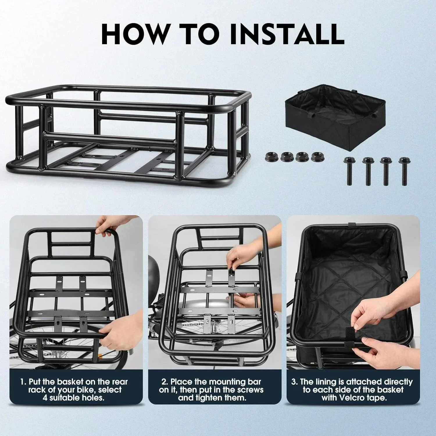 VIVI Rear Rack Basket Cargo Baskets for ACE01 & ACE07 - Image 20