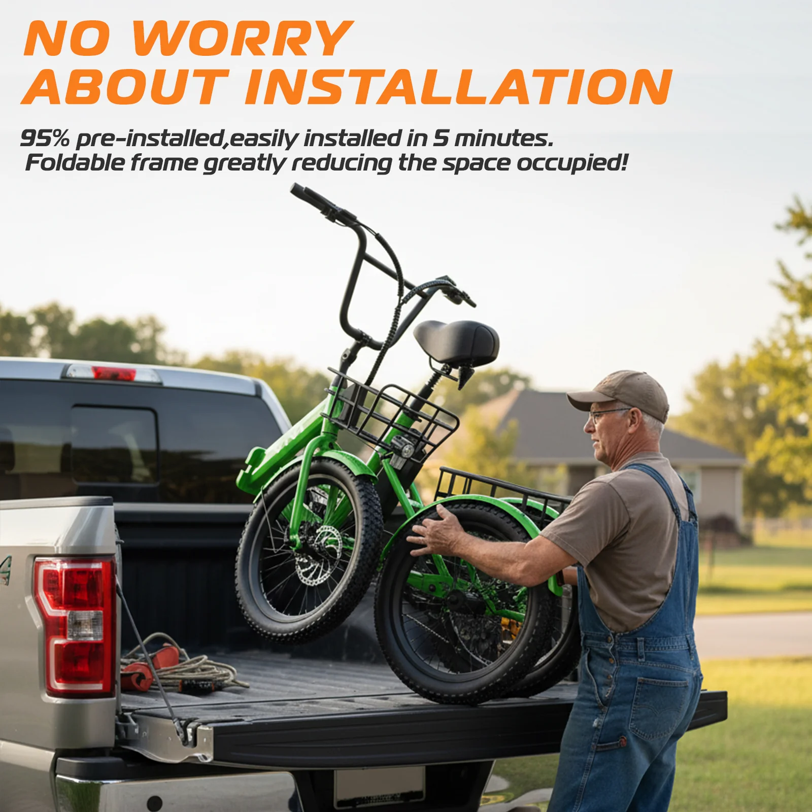 VIVI T01 Electric Trike Folding Cargo Electric Tricycle SGS Certified to UL2849 - Image 10