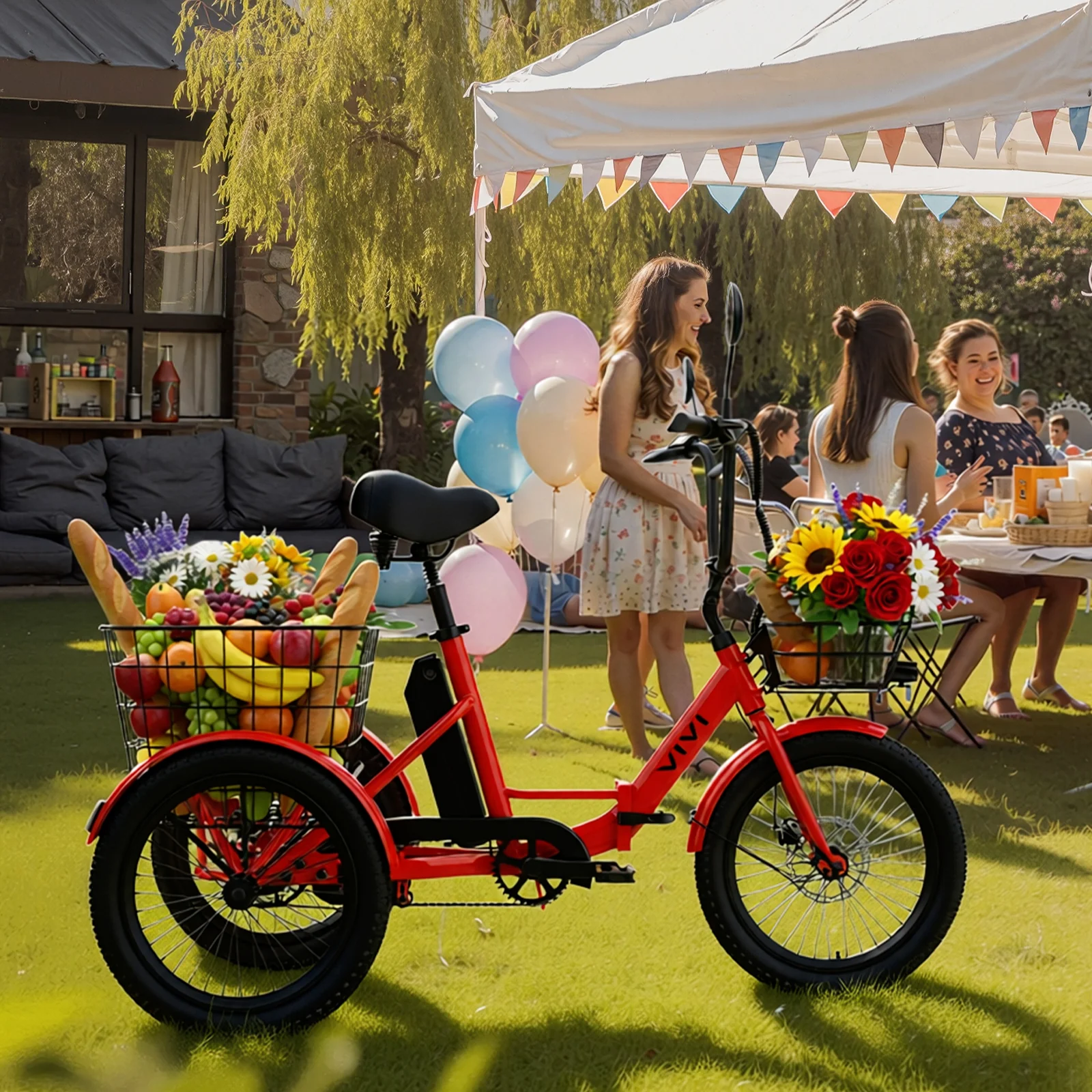 VIVI T01 Electric Trike Folding Cargo Electric Tricycle SGS Certified to UL2849 - Image 13