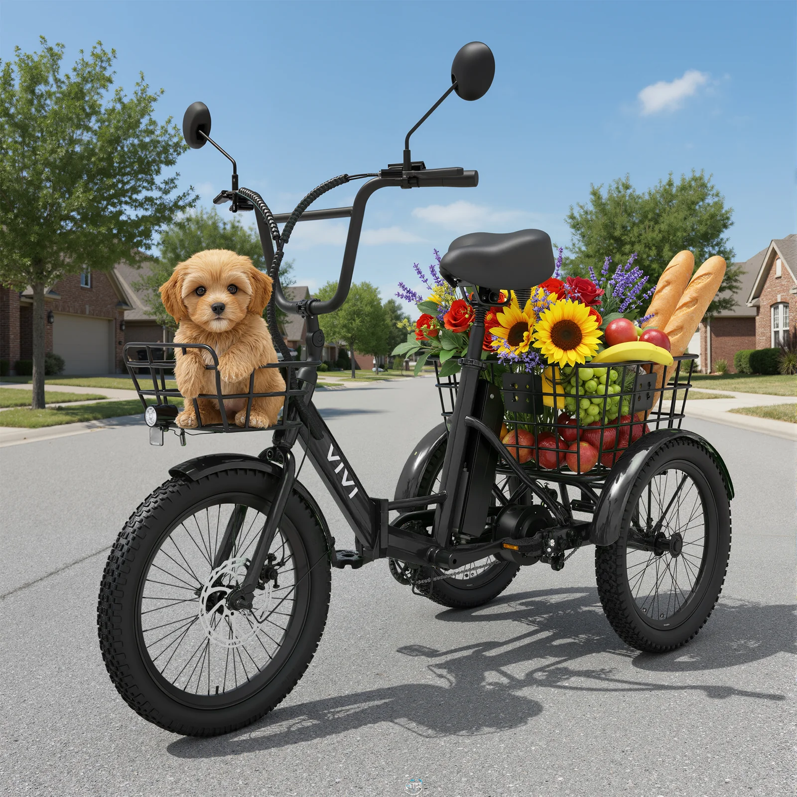 VIVI T01 Electric Trike Folding Cargo Electric Tricycle SGS Certified to UL2849 - Image 14