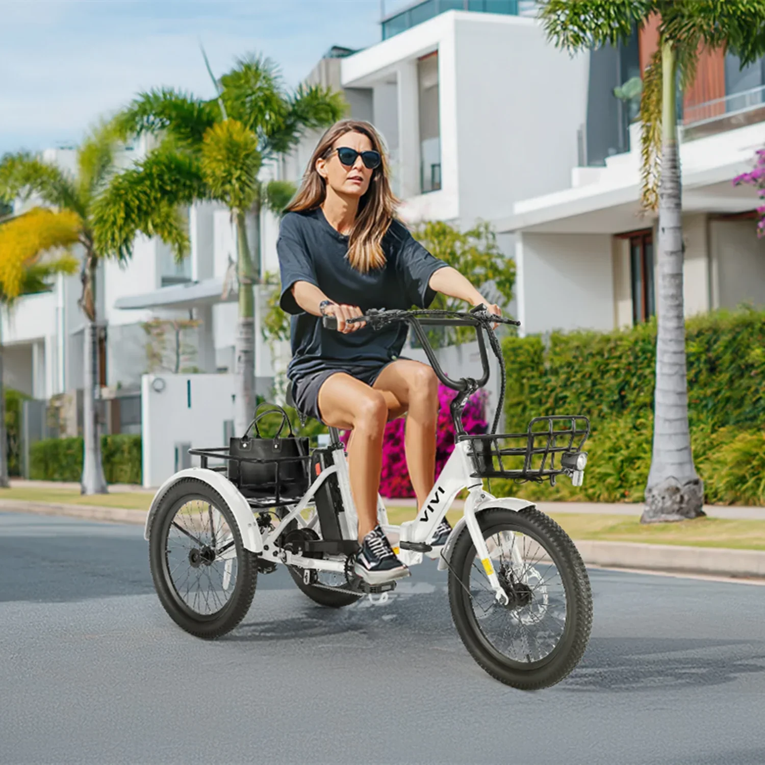 VIVI T01 Electric Trike Folding Cargo Electric Tricycle SGS Certified to UL2849 - Image 15