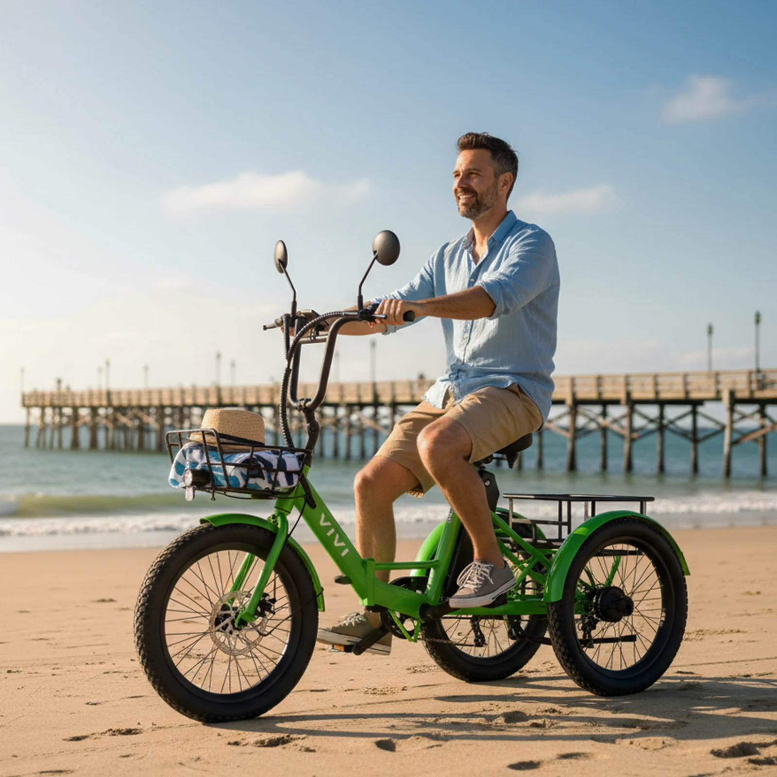 VIVI T01 Electric Trike Folding Cargo Electric Tricycle SGS Certified to UL2849 - Image 16