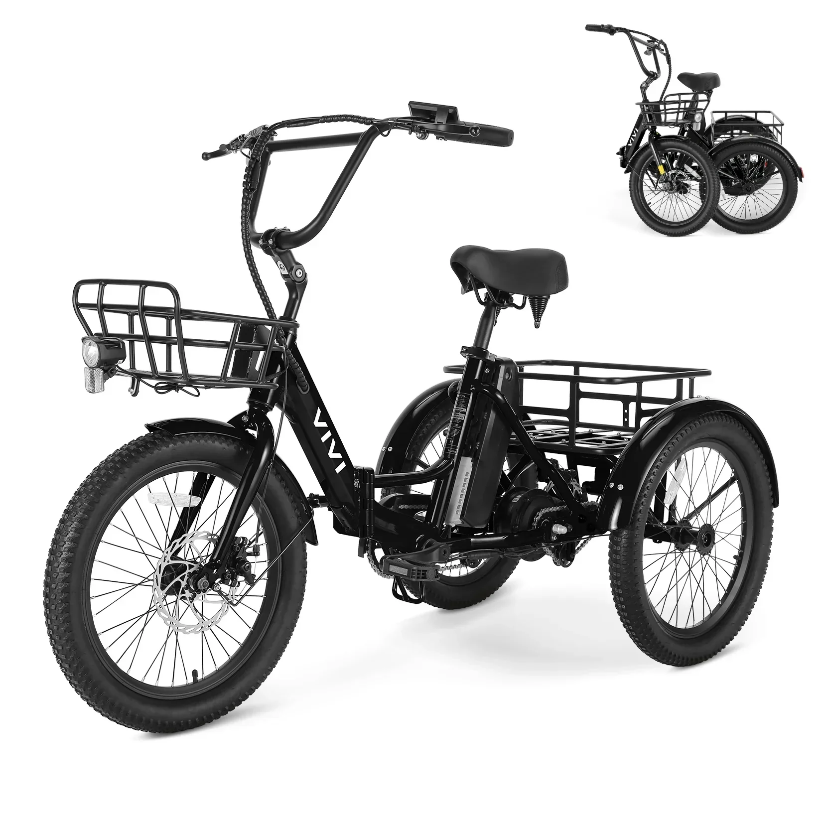 VIVI T01 Electric Trike Folding Cargo Electric Tricycle SGS Certified to UL2849 - Image 17