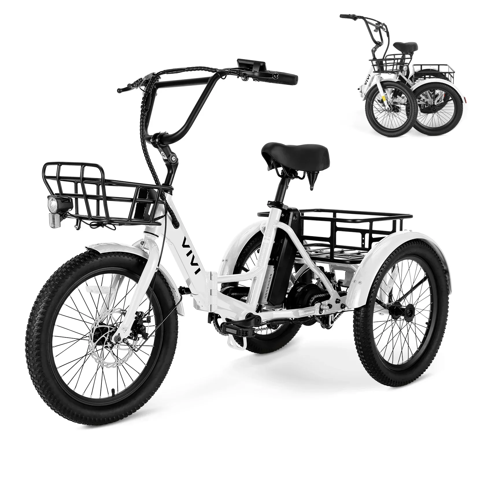 VIVI T01 Electric Trike Folding Cargo Electric Tricycle SGS Certified to UL2849 - Image 19