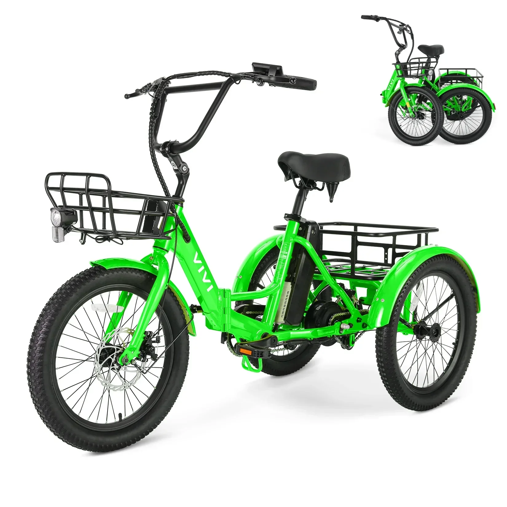VIVI T01 Electric Trike Folding Cargo Electric Tricycle SGS Certified to UL2849 - Image 23
