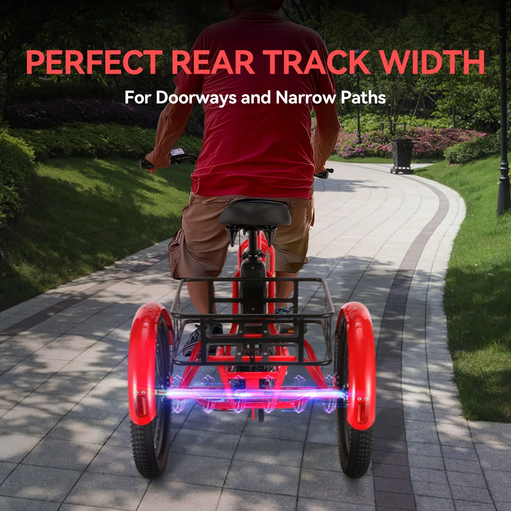 VIVI T01 Electric Trike Folding Cargo Electric Tricycle SGS Certified to UL2849 - Image 6