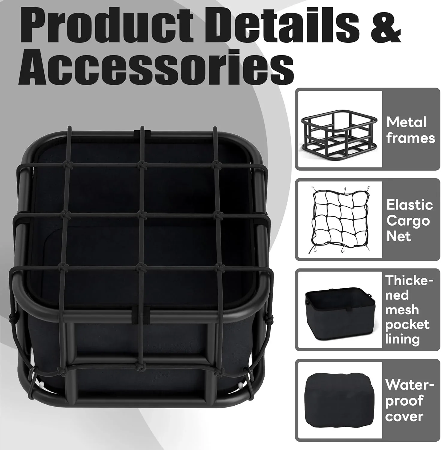 VIVI Universal Rear Rack Basket Cargo Baskets - Image 27