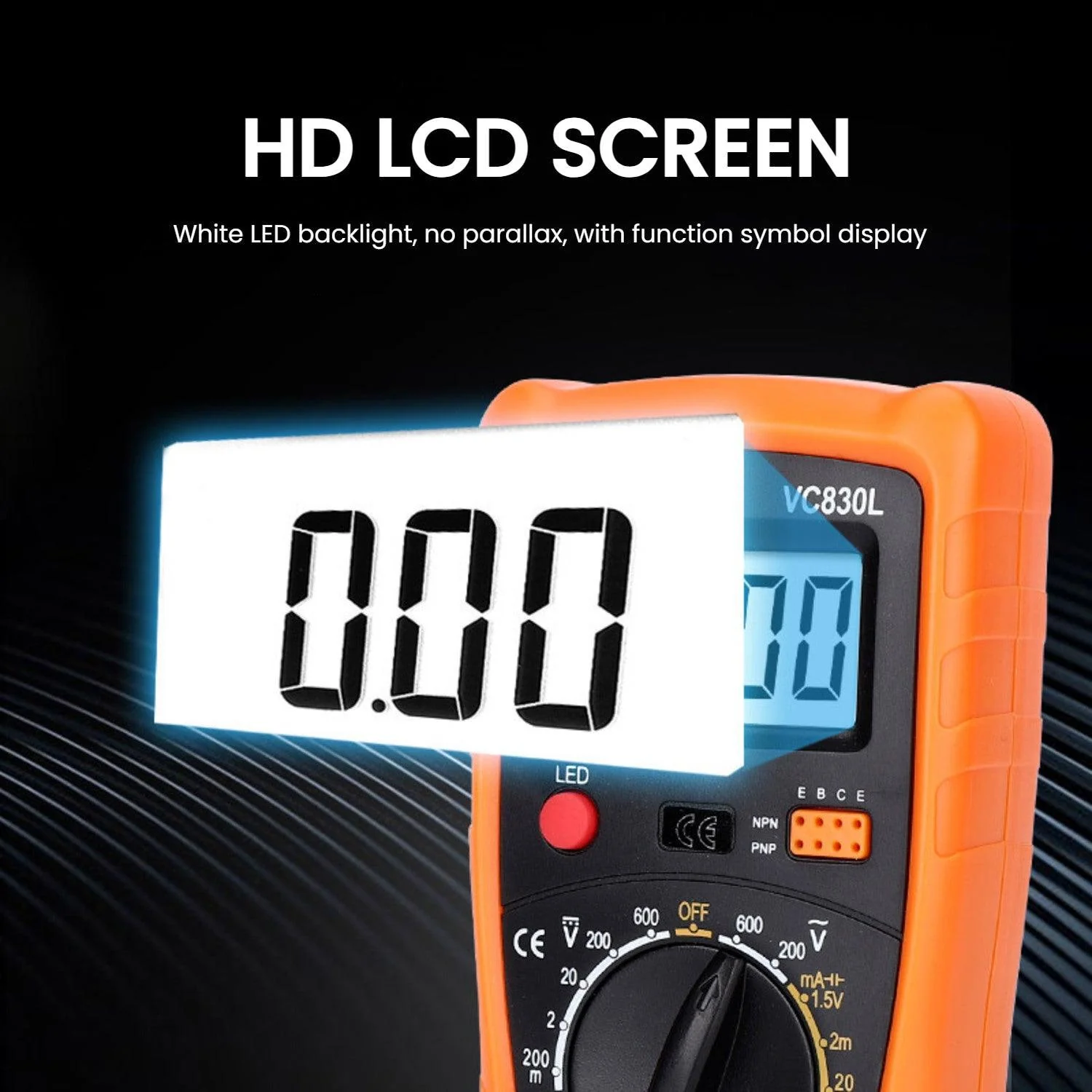 VIVI VC830L Portable Digital Multimeter Voltmeter - Image 6