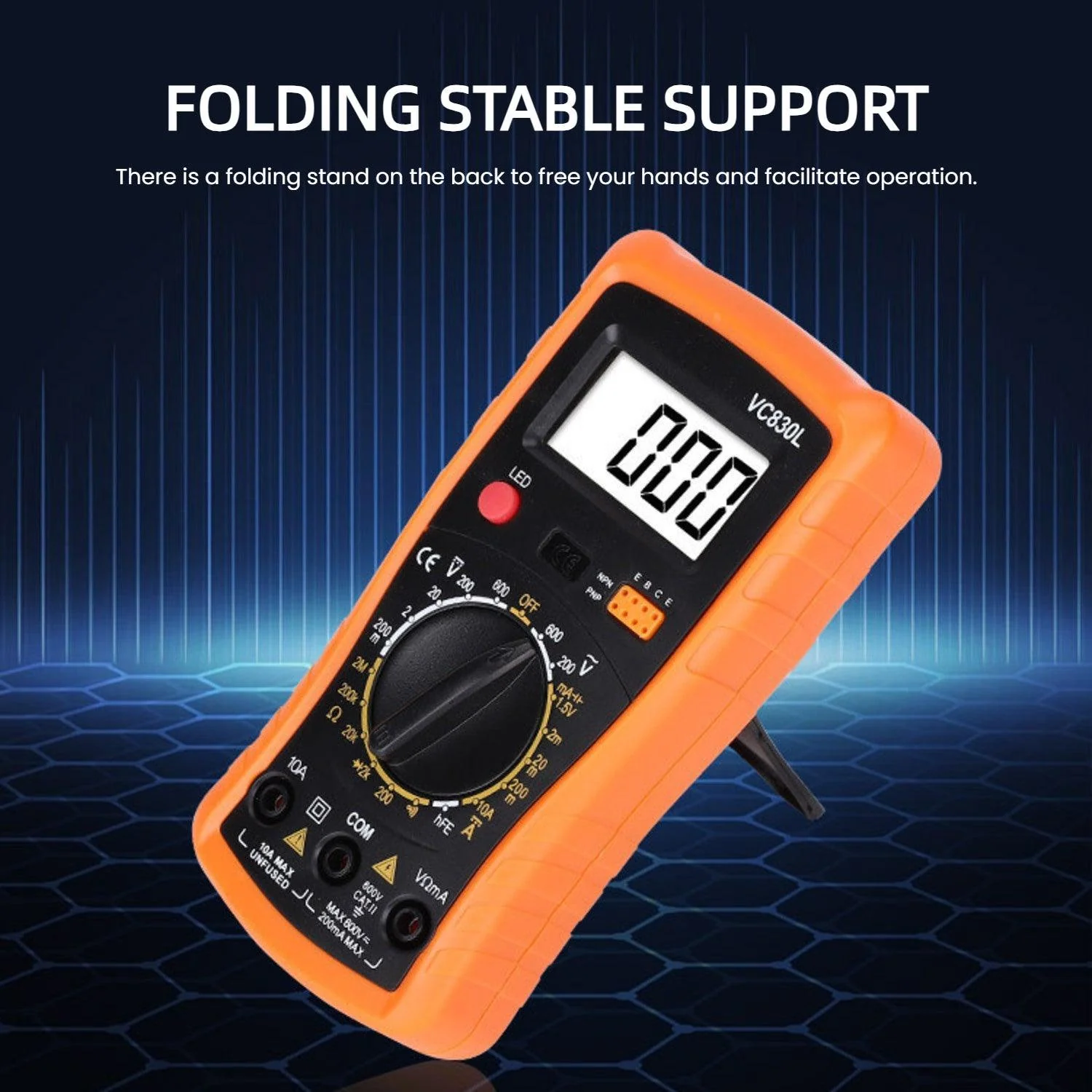 VIVI VC830L Portable Digital Multimeter Voltmeter - Image 7