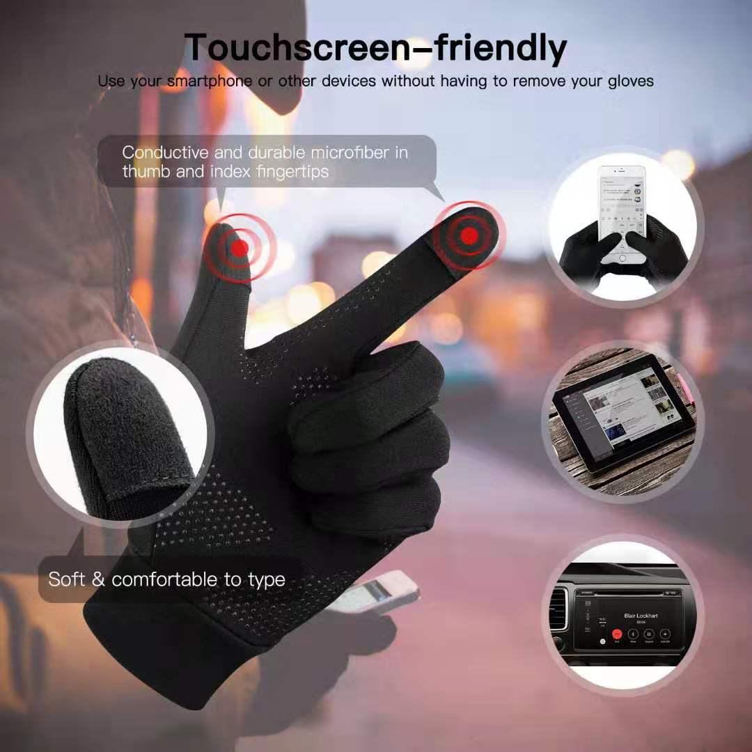 VIVI Windproof Fleece-Lined Touchscreen Gloves - Image 3