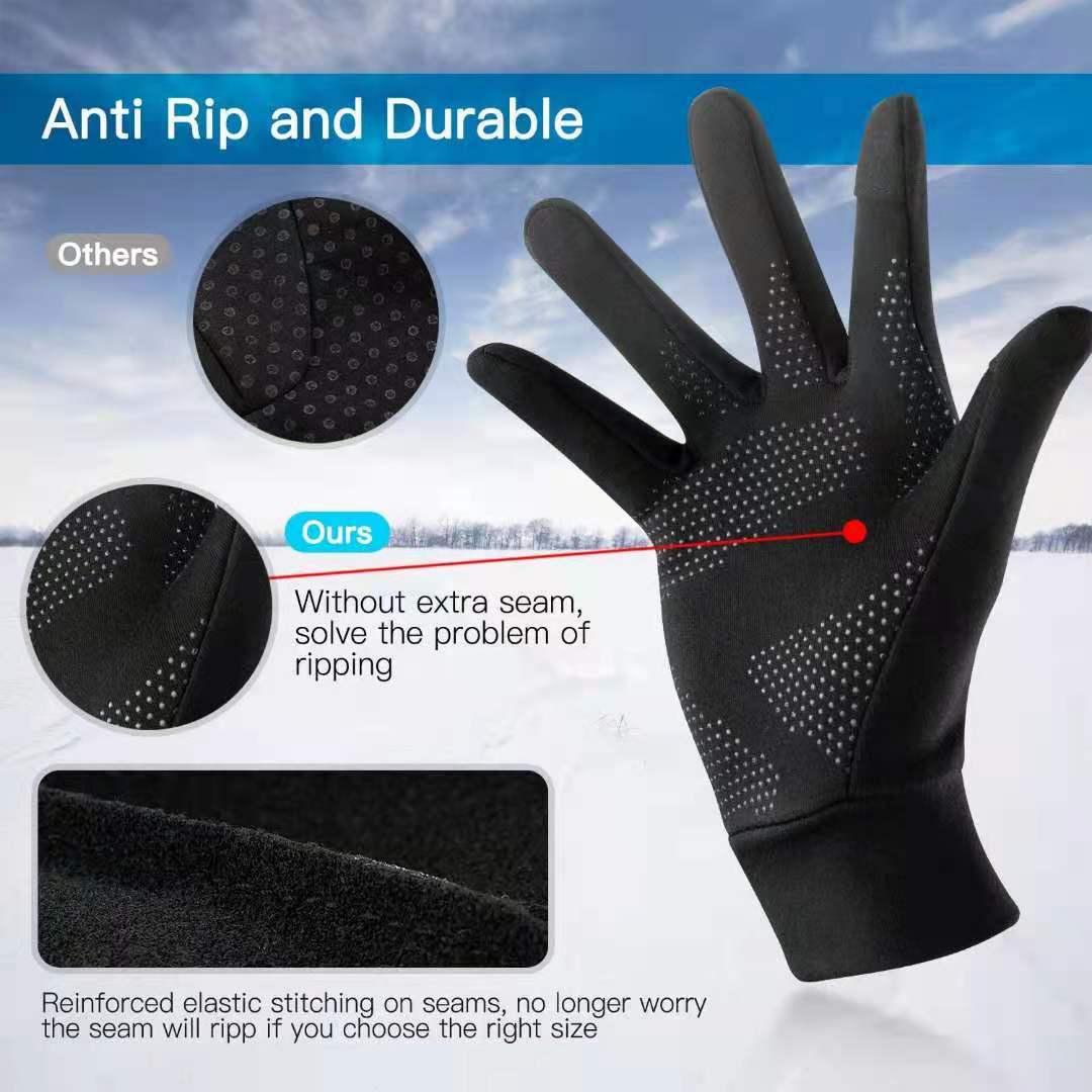 VIVI Windproof Fleece-Lined Touchscreen Gloves - Image 4
